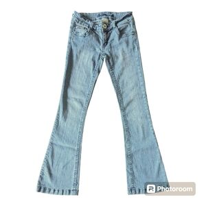 Vintage Bubblegum Jeans Size 5 Size 6 Size 5/6 Womens Blue Denim Flare Jeans Y2K